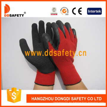 Guantes de seguridad de guantes de látex de algodón rojo Dkl811